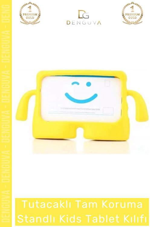 #TabletTutucu Apple iPad 7 8 9 Nesil 10 2 Inç Yumuşak Dokulu Tutacaklı Darbe Tam Koruma Standlı Kids