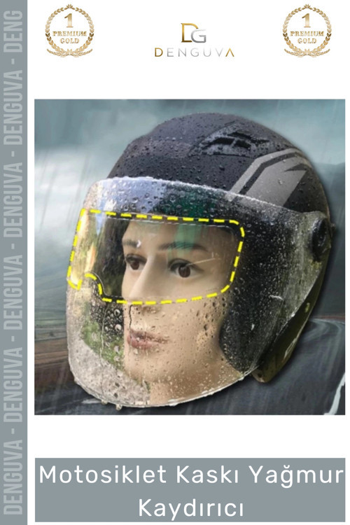 #MotosikletKaskı Motosiklet Kaskı Anti Sis Şeffaf Film Kask Su İtici Buhar Önleyici Yağmur Kaydırıcı