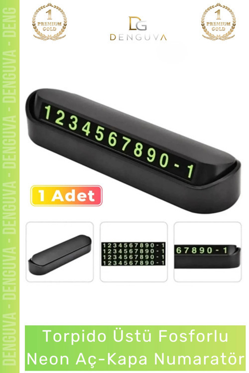 #FosforluNumaratör Araç İçi Mıknatıslı Telefon Numarası Yazma Paneli Şık Fosforlu Neon Aç Kapa Numar