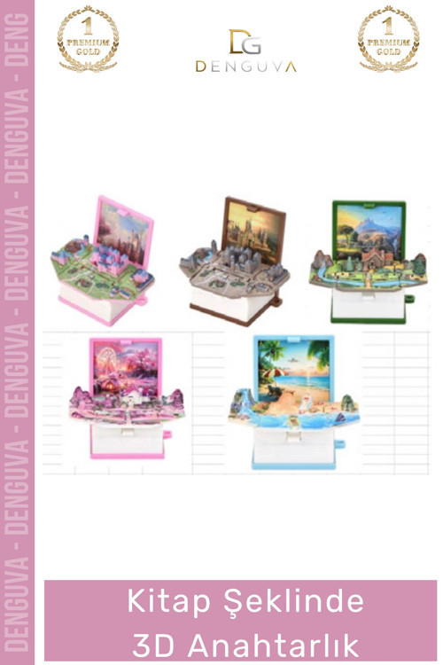 #Anahtarlık Minyatür Hediye Aksesuar Kitap Sever Tasarım Çanta Süsü Kitap Şeklinde 3D Anahtarlık