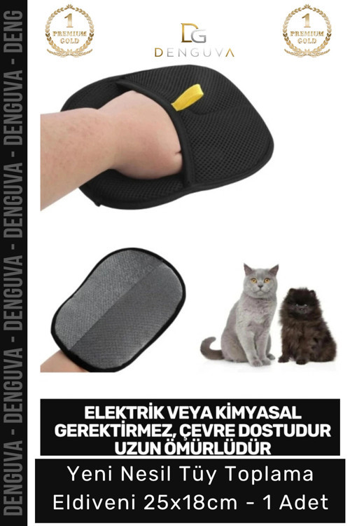 #TüyEldiveni Yeni Nesil Mikrofiber Kedi Köpek Evcil Hayvan Pratik Temizleme Toz Tüy Toplama Eldiveni
