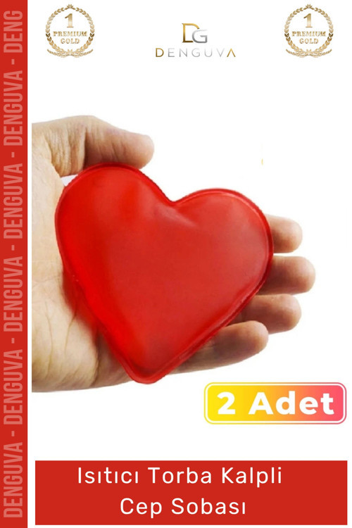 #CepSobası Kalp Şeklinde Sihirli Jel El Isıtıcısı 2'li Set Kamp Isıtıcı Torba Kalpli Cep Sobası