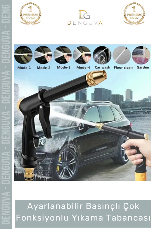 #YıkamaTabancası Ayarlanabilir Basınçlı Ergonomik Bahçe Sulama Güçlü Çok Fonksiyonlu Araba Yıkama Ta