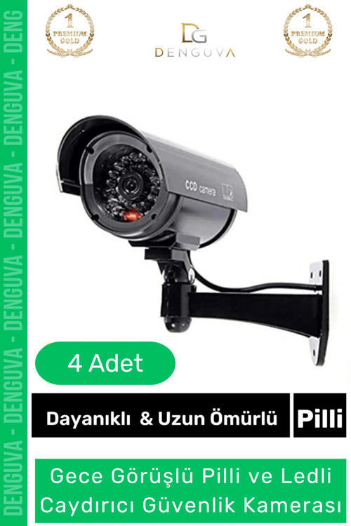 #GüvenlikKamerası Caydırıcı Gece Görüş Görünümlü Aktivasyon Işıklı Pilli Kaliteli Güvenlik Kamerası