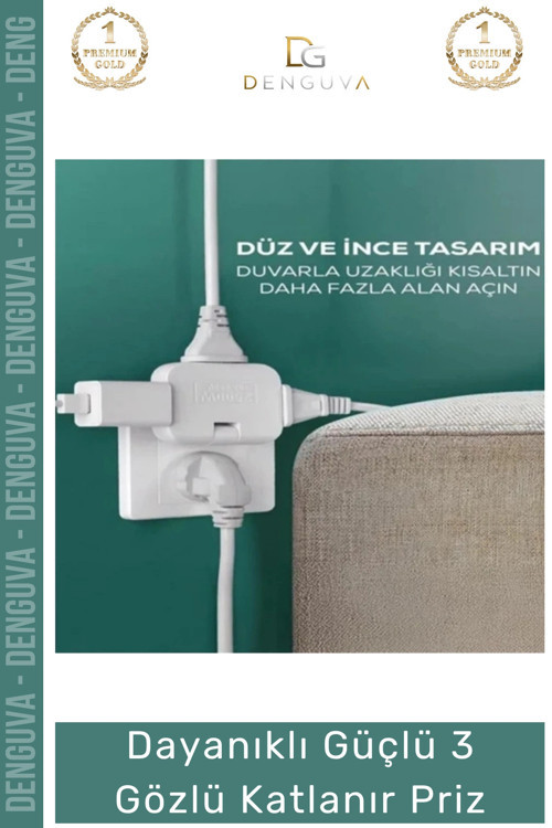 #Priz Modern Estetik Elektrik Ünitesi Ergonomik Katlanır Gövde Güçlü 3 Gözlü Katlanır Priz