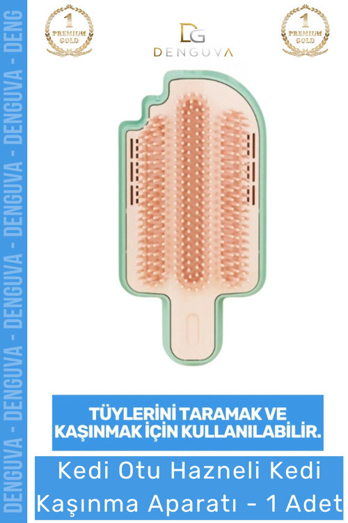 #KediTarama Kedi Otu Hazneli Duvar Tipi Masaj Fırçası Tüy Temizleme Kendi Kendine Kaşınma Tarama Apa
