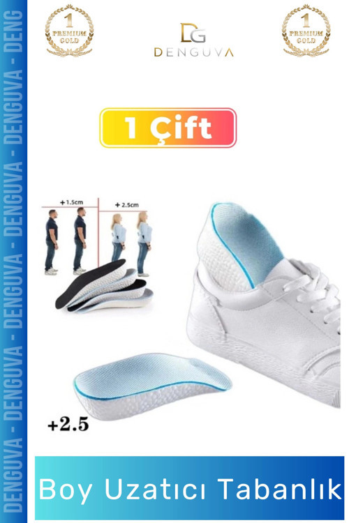 #BoyUzatıcıTabanlık EVA Bellek Köpük Rahat Ortopedik Kesilebilir Gizli Boy Uzatıcı Tabanlık 25 Cm -