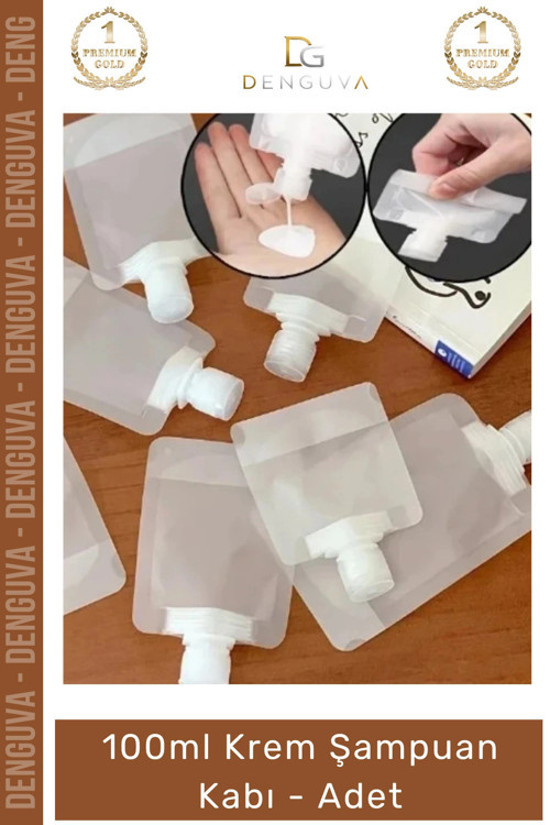 #ŞampuanKabı 100ml Sızdırmaz Seyahat Tipi Kozmetik Dolum Boş Şişe Bagaj Şampuan Kabı Tekrar Kullanıl