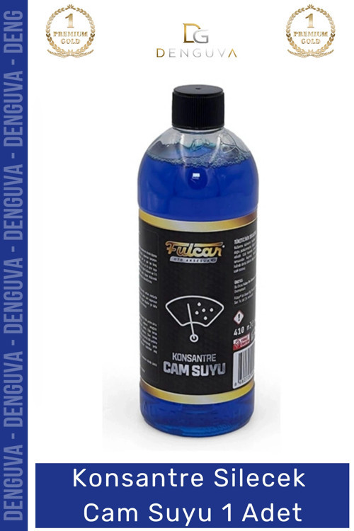 #CamSuyu Fulcar 410 ml Mikrofiber Bez Hediyeli Araç Cam Temizleme Leke Çözücü Konsantre Silecek Cam