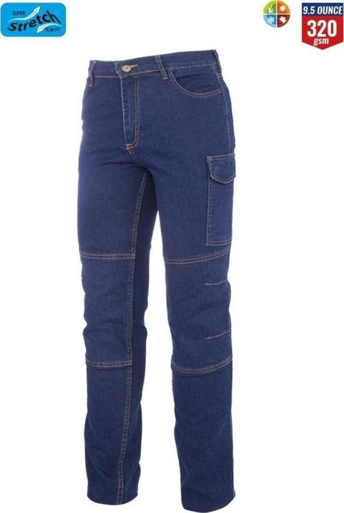 Kot İş Pantolonu Likralı Myform 2150 Denver Denim Renk Mavi