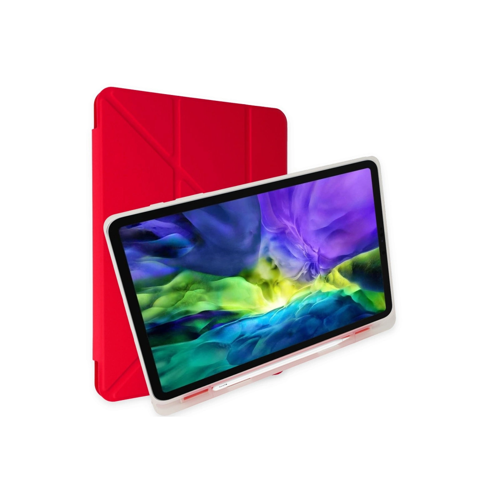 İpad 10.2 (8.Nesil) Kalemlikli Mars Kılıfı - Kırmızı