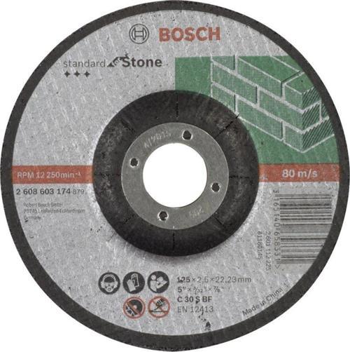 - 125*2,5 mm Standard Seri Bombeli Taş Kesme Diski (Taş)