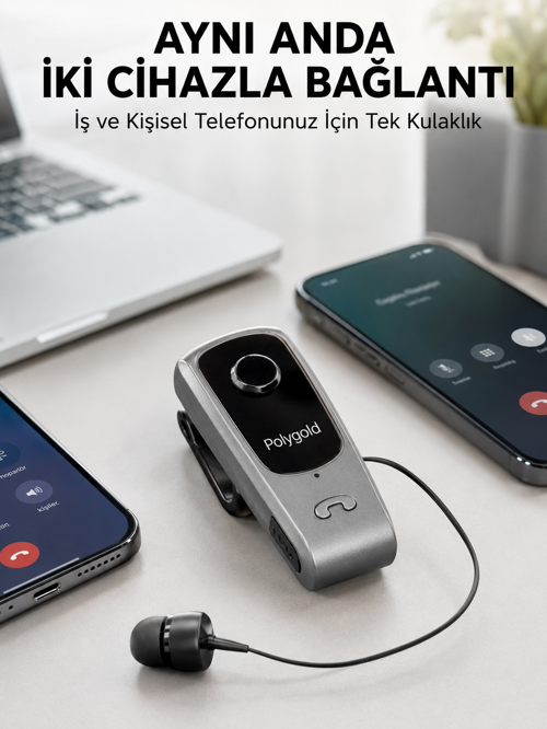 Mikrofonlu Ses Kontrollü Kulak İçi