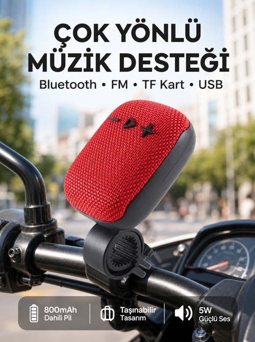 Taşınabilir Hoparlör 800Mah Uzun Pil Ömrü