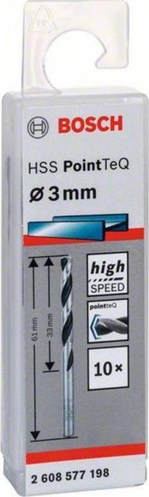 HSS PointTeQ Matkap Uç Metal 3x33x61mm 10 Parça