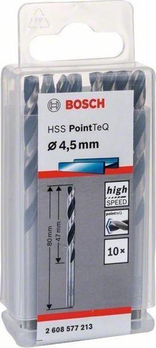HSS PointTeQ Matkap Uç Metal 4.5x47x80mm 10 Parça