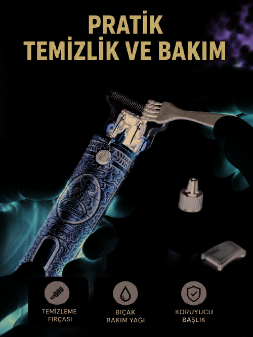 Erkek Bakım Tıraş Makinesi 1500 Mah Lityum Batarya 1 Mm 2 Mm 3 Mm Taraklı