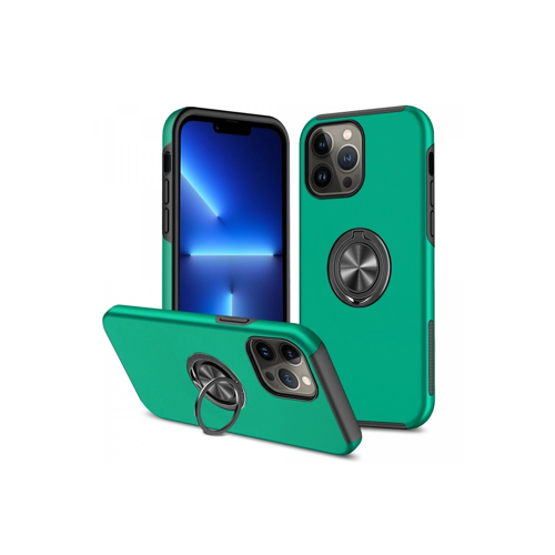 İphone 13 Elit Yüzüklü Kapak - Yeşil