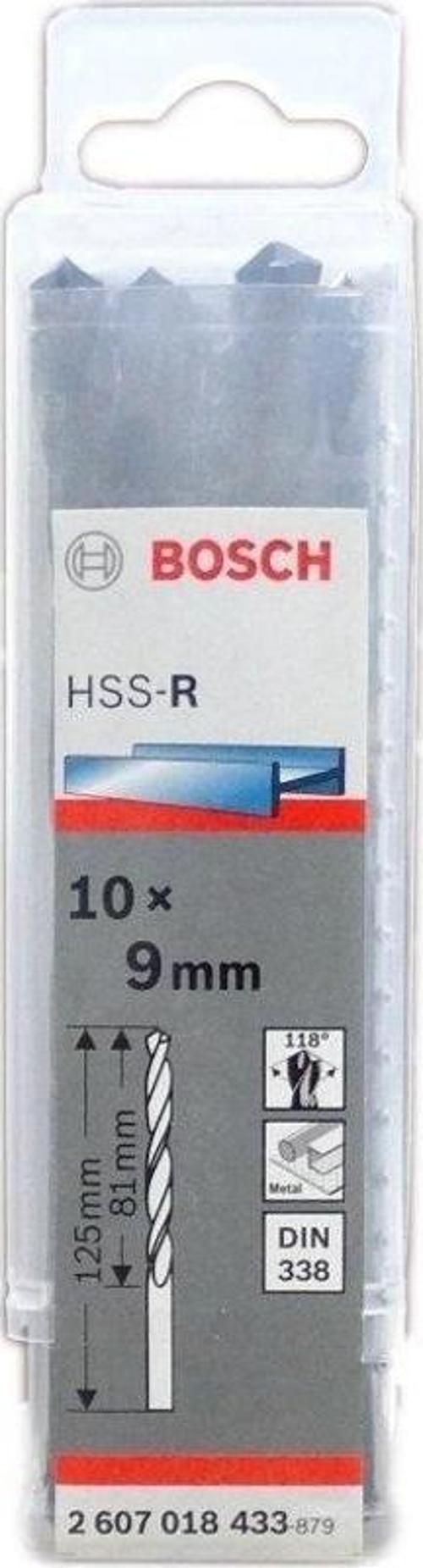 HSS-R Metal Matkap Uç 9x81x125mm 10 Parça