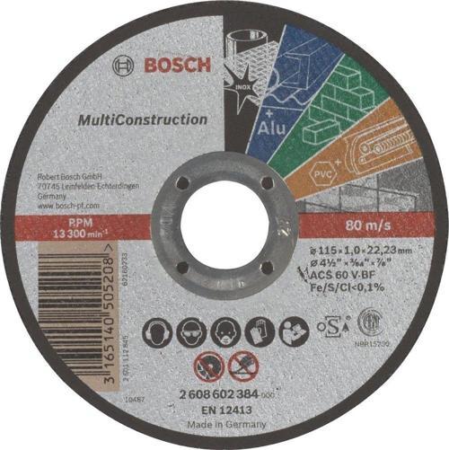 Kesme Diski MultiConstruction 115x1mm Tüm Malzemeler
