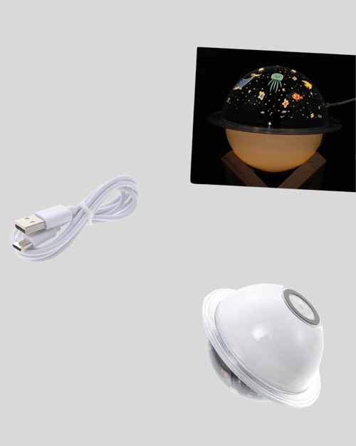 Gece Lambası Özellikli Taşınabilir Nemlendirici Aromaterapi Usb Girişli