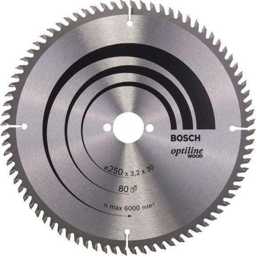 Optiline Wood Elmas Daire Testere Bıçağı Ahşap 250mm 80Diş