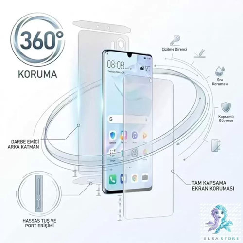 Huawei NOVA 16 Uyumlu NANO Ekran koruyucu HD + HD Full Arka Kaplama Dayanıklı Extra Koruma - ElsaSto