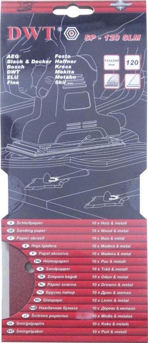 SP-320SLM Dikdörtgen Delikli Zımpara Kağıdı 115x280mm 320 Kum