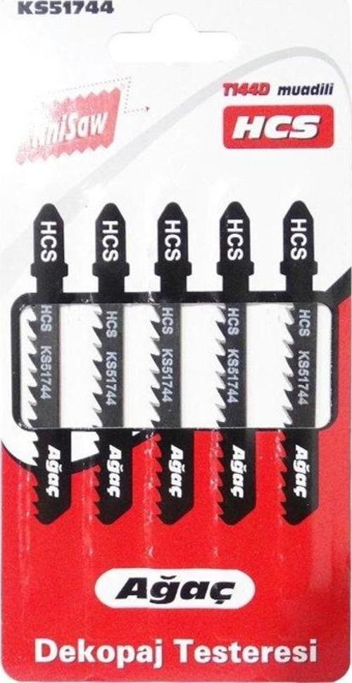 KS51744 Dekupaj Testere Bıçağı 100mm 5 Parça - Ahşap