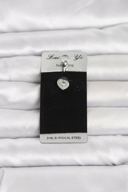316L Cerrahi Çelik Minimal Kalp Model Göbek Piercing TJ-PR1399