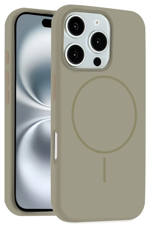 Apple iPhone 16 Pro Kılıf Jully Magsafe Kapak - Çöl Titanyum