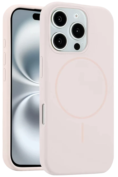 Apple iPhone 16 Pro Max Kılıf Jully Magsafe Kapak - Pudra