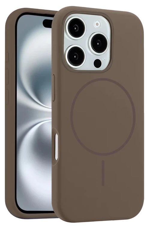Apple iPhone 16 Pro Max Kılıf Jully Magsafe Kapak - Kahverengi