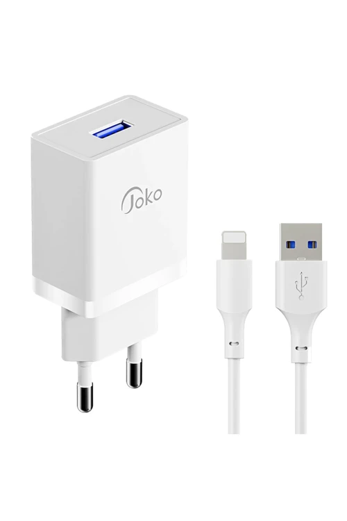 JK77 12W + PX17 1M 2.4A Usb to Lightning Kablolu PD Şarj Cihazı