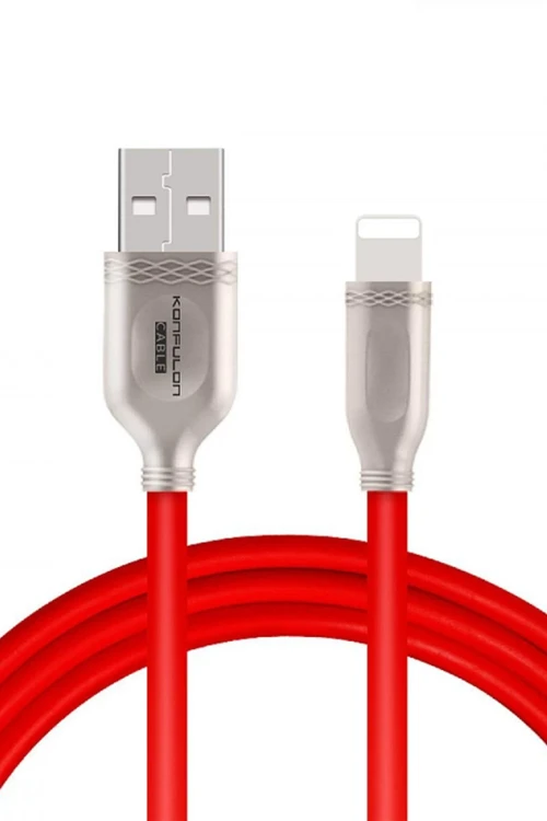 S48 Lightning Kablo iphone Uyumlu 1M 3A - Kırmızı
