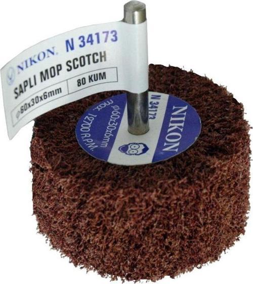 N34193 Non Woven Zımpara Saplı Mop 40x20x6mm 80 Kum