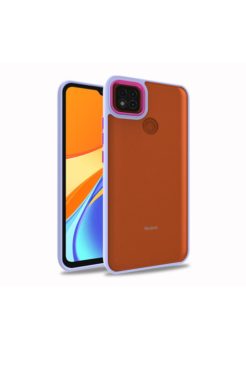 Redmi 9C Kılıf Flora Kapak - Lila