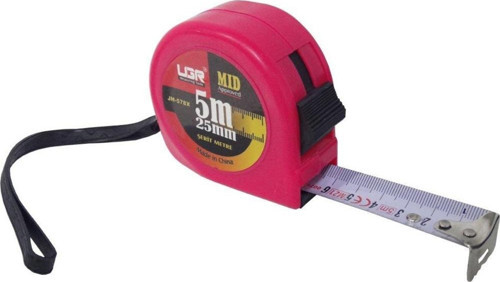 JH-578X Şerit Metre 5 Metre 25mm Kırmızı