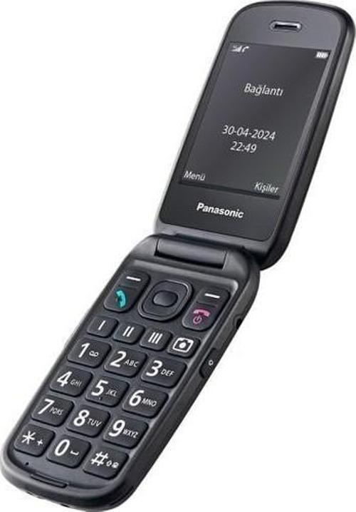 KX-TU550EXB Katlanabilir Renkli Ekran 4g Tuşlu Siyah Cep Telefonu (Türkiye Distribütör Garantili)