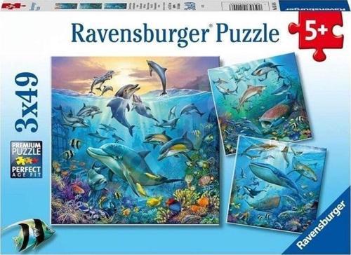 3x49 Parça Puzzle Okyanus Hayvanları 51496