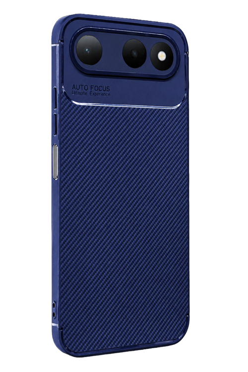 Tecno Spark 50 5G Auto Focus Karbon Kapak - Lacivert