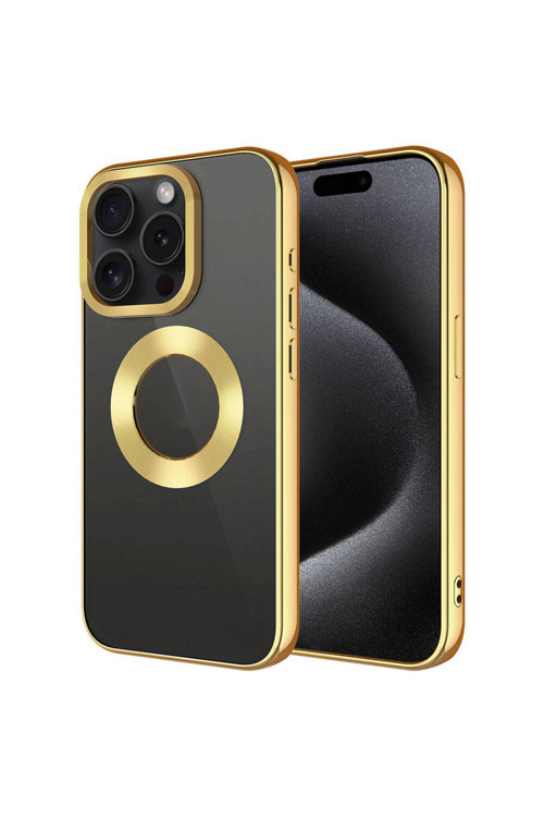 İphone 15 Pro Max Kılıf Kamera Lens Korumalı Logo Gösteren İnce Hafif Butam