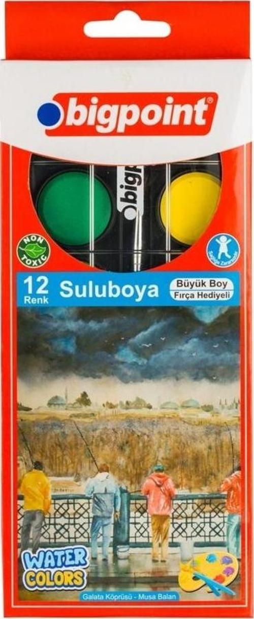 Suluboya 12 Renk Büyük Boy