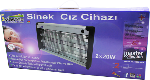 40W SİNEK ÖLDÜRÜCÜ CIZ 2X20W 67X7X29CM (2818)