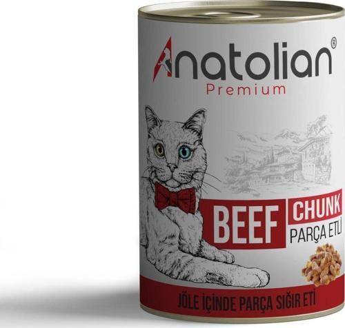 Adult Beef Biftekli Parça etli Yetişkin kedi konservesi 400 gr