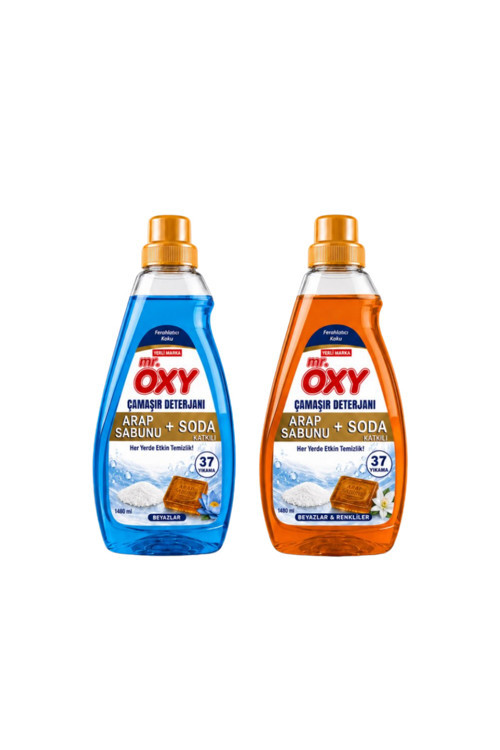 Arap Sabunu ve Soda Katkılı Çamaşır Deterjanı 1480 ml Beyazlar ve Renkliler + Beyazlar