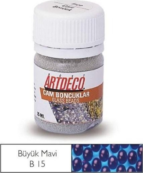 Cam Boncuklar Büyük Mavi