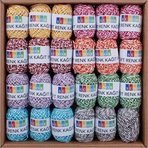 Kraft İp 10 mt Çift Renk (24 Adet)