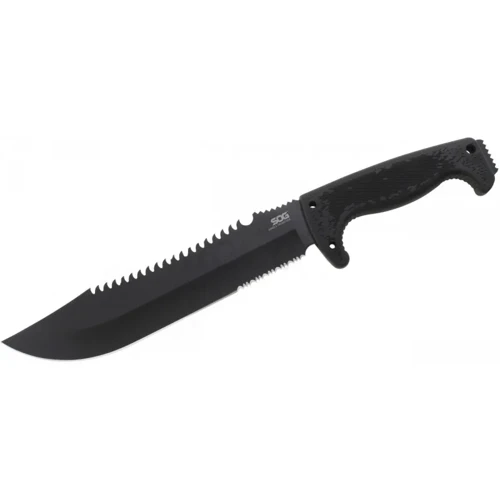 Sog F03T Kamp Tırtıklı Testereli Outdoor / Bıçak 39 cm - Kauçuk Saplı