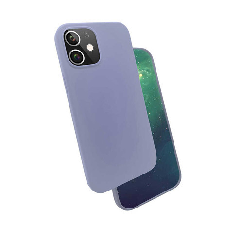 iPhone 12 Uyumlu NVTH Silk Silikon-Lila